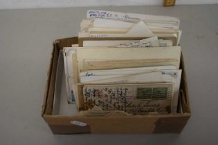 Box containing quantity of postcards