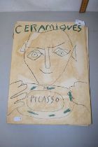 A French book on Picasso Ceramics with prints of various Picasso designs