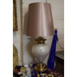 Large table lamp with globe design