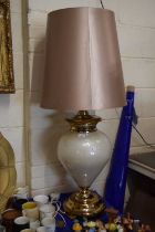 Large table lamp with globe design