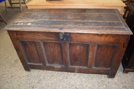 A large possibly 18th Century blanket box, length approx 135cm
