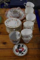 A quantity of Duchess tea wares in the Evelyn pattern