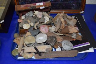 Quantity of crystals and shells