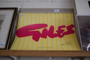 A Giles calendar for 1994 signed lower right Best Wishes Giles
