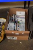 Box containing a quantity of various Playstation II, PS3 etc games (unchecked)
