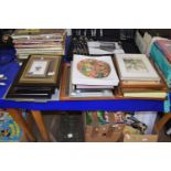 Quantity of various picture frames and contents