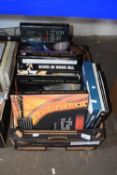 Box containing a quantity of various books including music interest, The Piano Handbook, Book of
