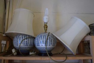 Pair of modern Chinese style table lamps