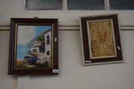 Two modern oil paintings