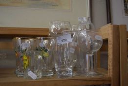 Quantity of various decorative glass ware
