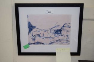 Small framed Tracy Emin print