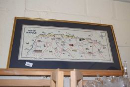 A needlework map of North Norfolk