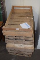 Vintage wooden fruit crates