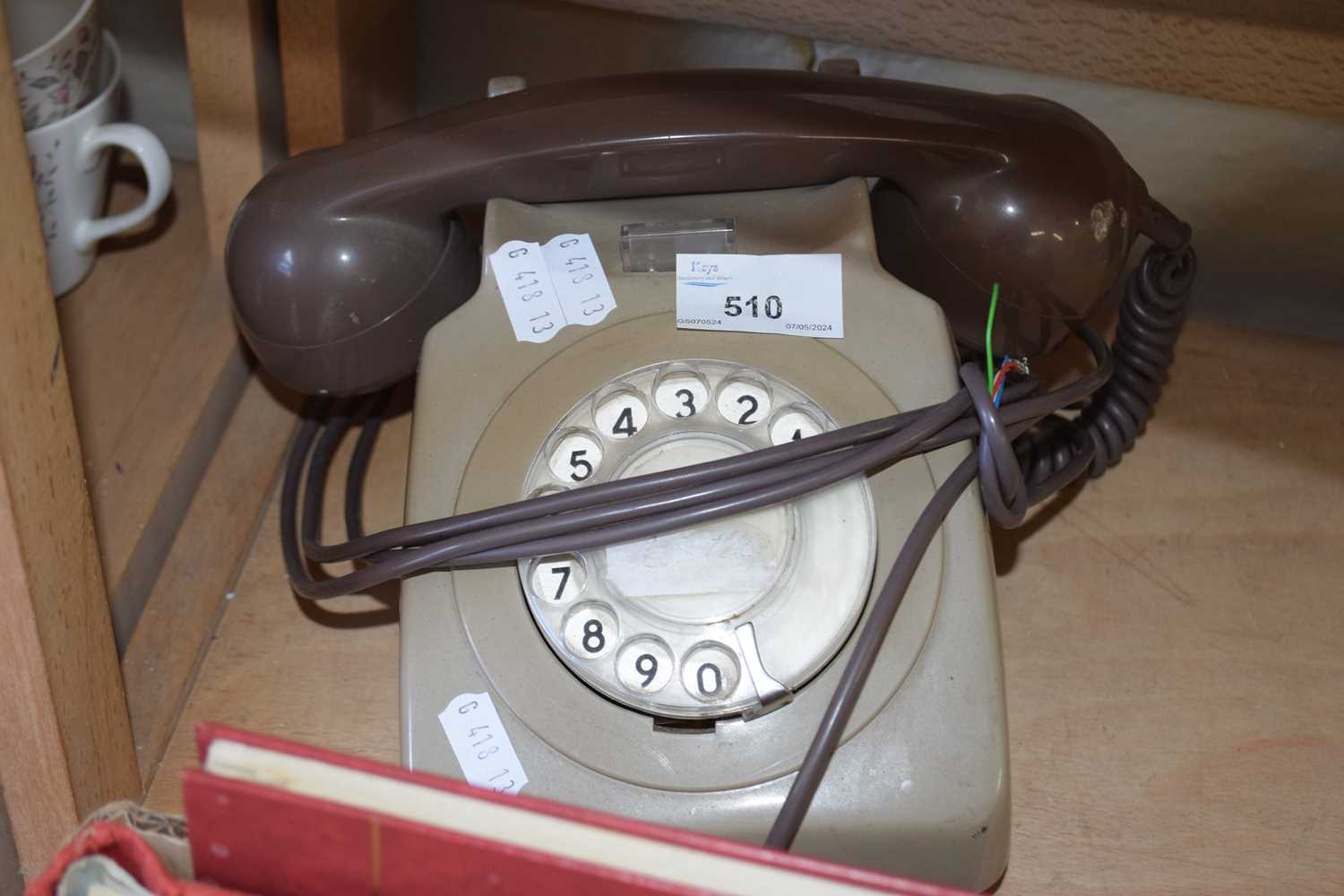 A vintage dial telephone