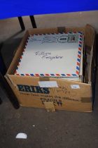 Box containing a large quantity of various LP records and gramophone records