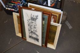 Quantity of various framed prints and other pictures