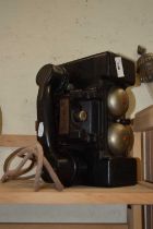 A bakelite cased field phone