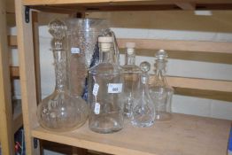 Selection of various decorative glass ware