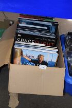 Box containing a quantity of various hardback reference books including Science interest