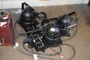 Quantity of various stage lights and controller