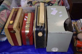 Collection of four various vintage radios