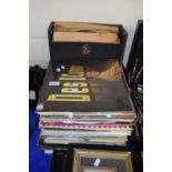 Quantity of LP records including stage and screen, easy listening etc together with a case of