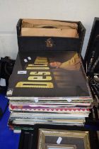 Quantity of LP records including stage and screen, easy listening etc together with a case of
