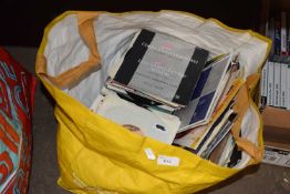 Bag containing a good quantity of various single records