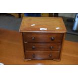 A miniature or apprentice chest of drawers