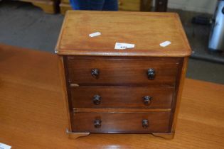 A miniature or apprentice chest of drawers