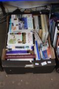 Box containing a quantity of various travel related books including Dorling Kindersley volumes,
