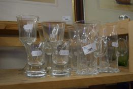 A selection of various glass ware