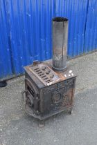 Cast iron wood burner
