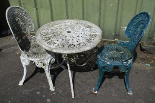 Garden bistro set, table and two chairs