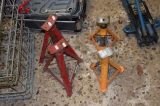 Four car jacks