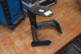 Cast iron three footed cobblers anvil
