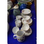 Mixed Lot: Assorted tea wares to include Royal Worcester Astley pattern and various other items