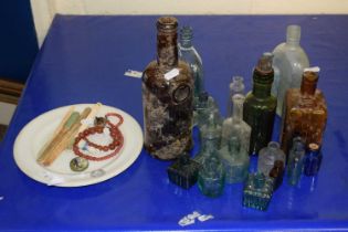 Mixed Lot: Mainly of chemists bottles together with a bottle with wax seal for S & H 1868