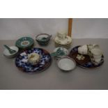 Mixed Lot: Ceramics comprising Hong Kong porcelain bowls with saucers and spoons, small quantity