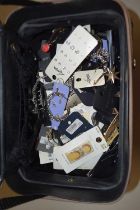 A case of various assorted costume jewellery, much as new