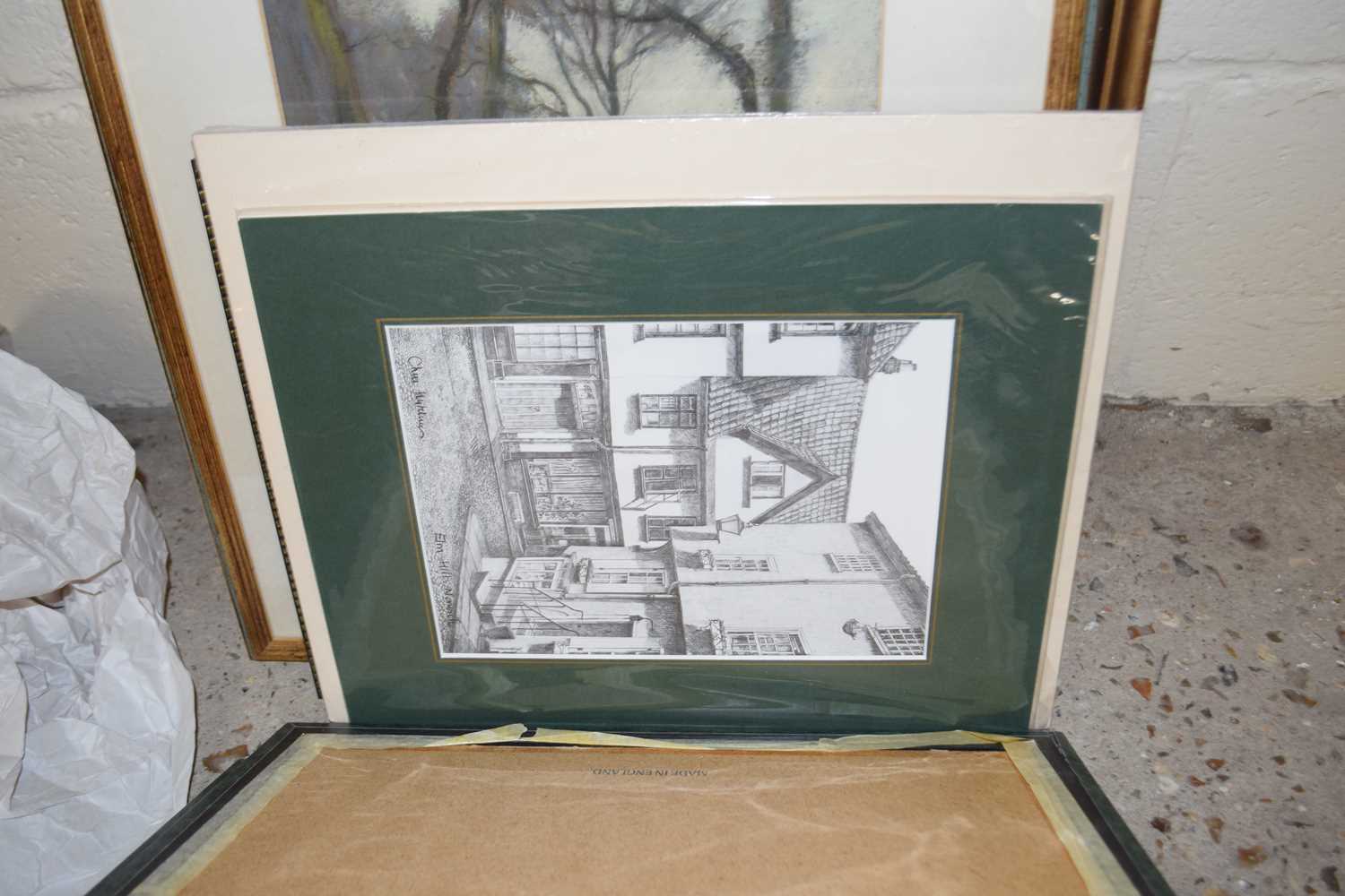 Mixed Lot: Assorted pictures to include prints after Atkinson Grimshaw, a watercolour of the Menai - Image 4 of 7