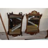 Two Georgian style fretwork wall mirrors for repair