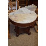 A Victorian Duchess type marble topped wash stand