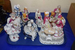 A group of various 20th Century porcelain figures