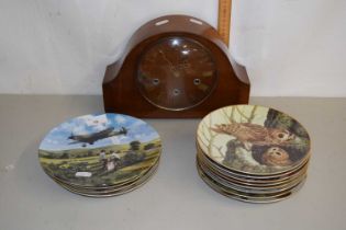 Mixed Lot: Modern collectors studio animal plates and a further Royal Worcester Spitfire Coming Home