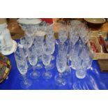 Mixed Lot: Various clear wine glasses and others