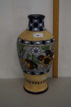 An amphora vase decorated with birds