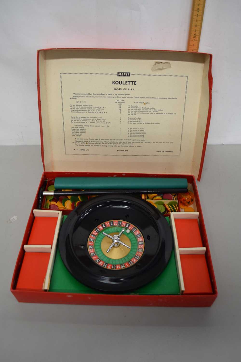 Boxed roulette game