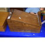 Vintage wooden shoe shine box