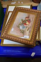 Mixed Lot: Pictures to include a still life study of fruit signed Hothersll dated 1912 together with
